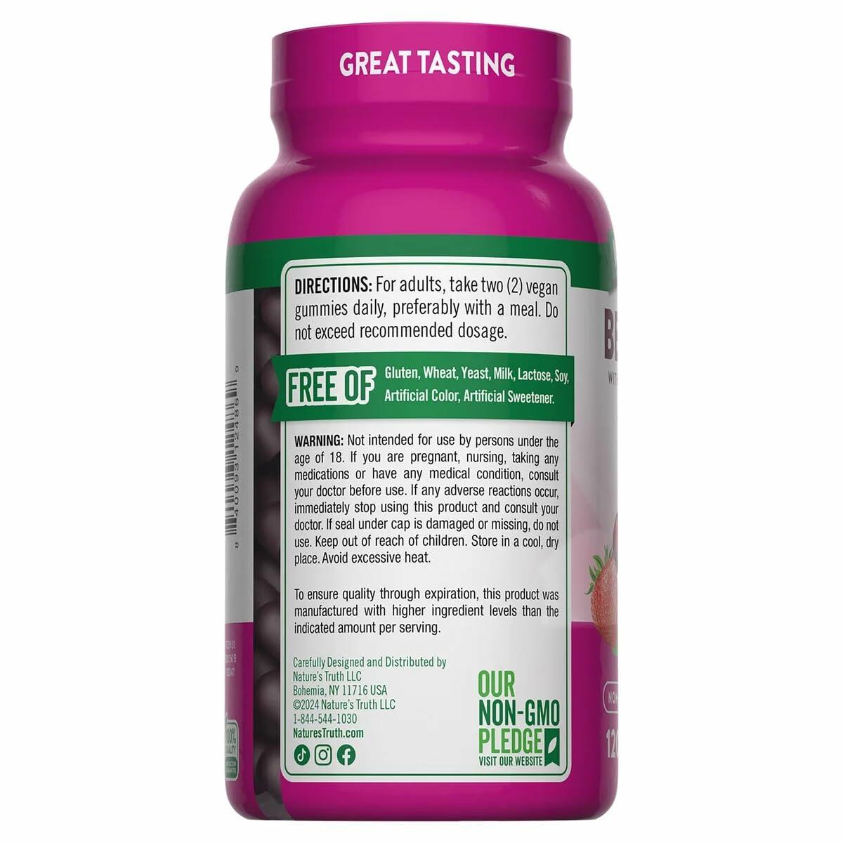 Nature's Truth Beet Root, 120 Gummies