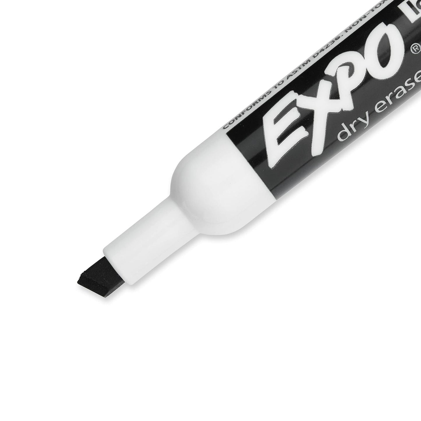 Expo for Use in Low Odor Dry Erase Marker, Chisel Tip, Black