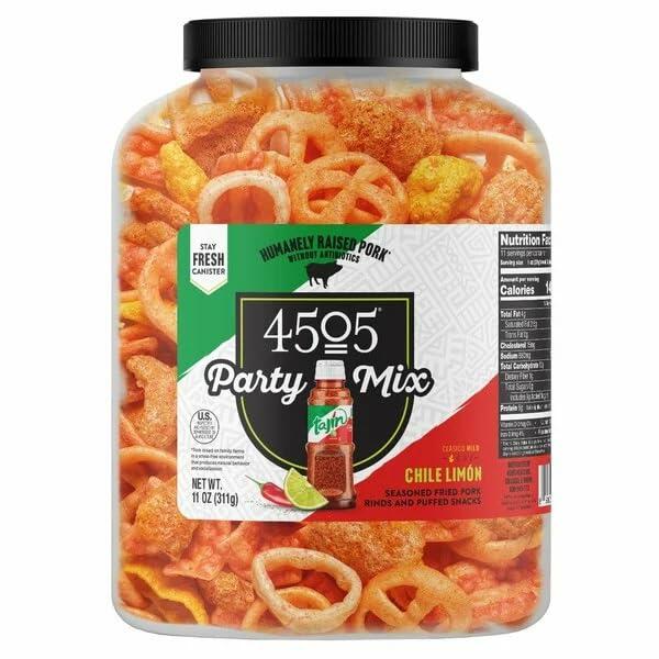 4505 Chicharrones Chili And Limon Party Mix, 11 Ounce