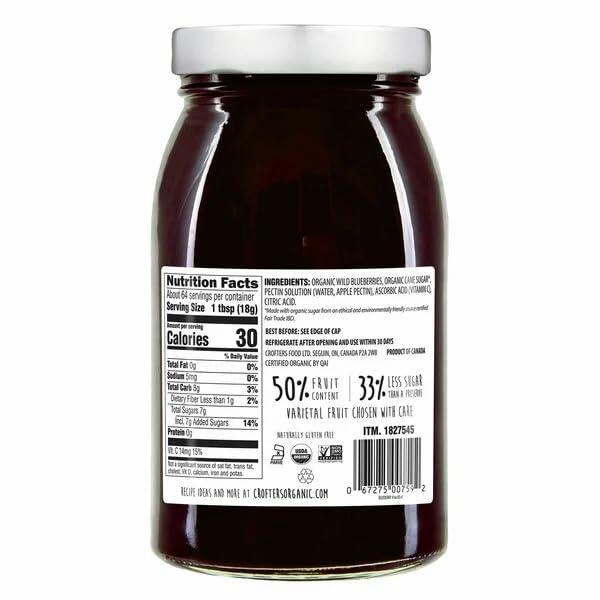 Crofter's Organic Wild Blueberry Spread, 41 Ounce