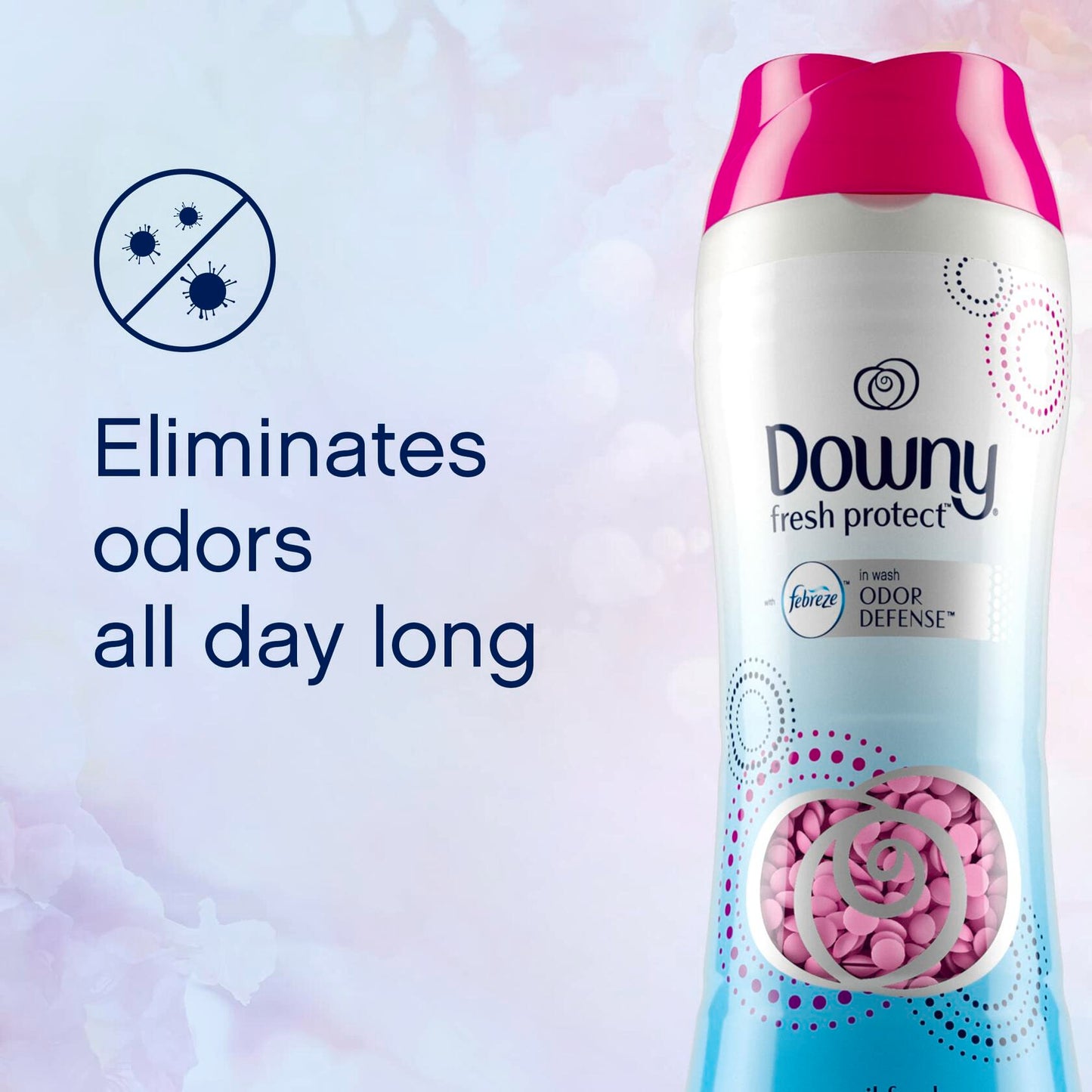 Downy Fresh Protect Laundry Scent Booster Beads for Washer with Febreze Odor Defense, April Fresh, 26.5 oz, Use with Fabric Softener