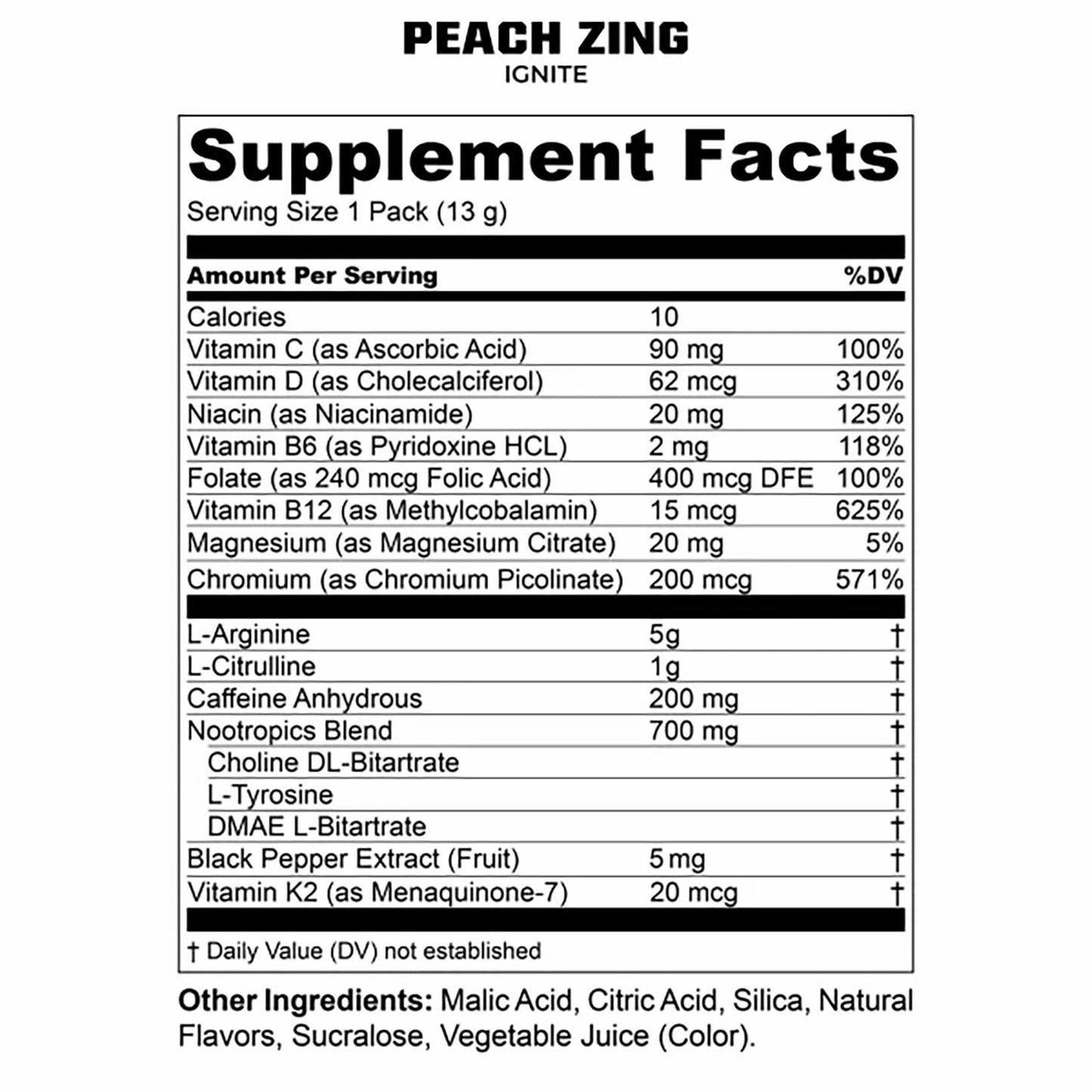 MTN OPS Ignite Energy Pineapple & Peach 2x12ct