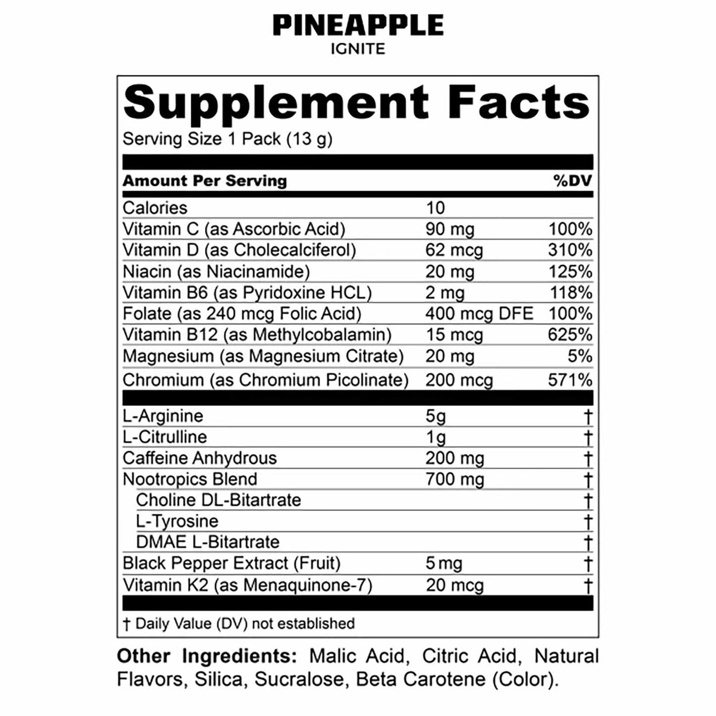 MTN OPS Ignite Energy Pineapple & Peach 2x12ct