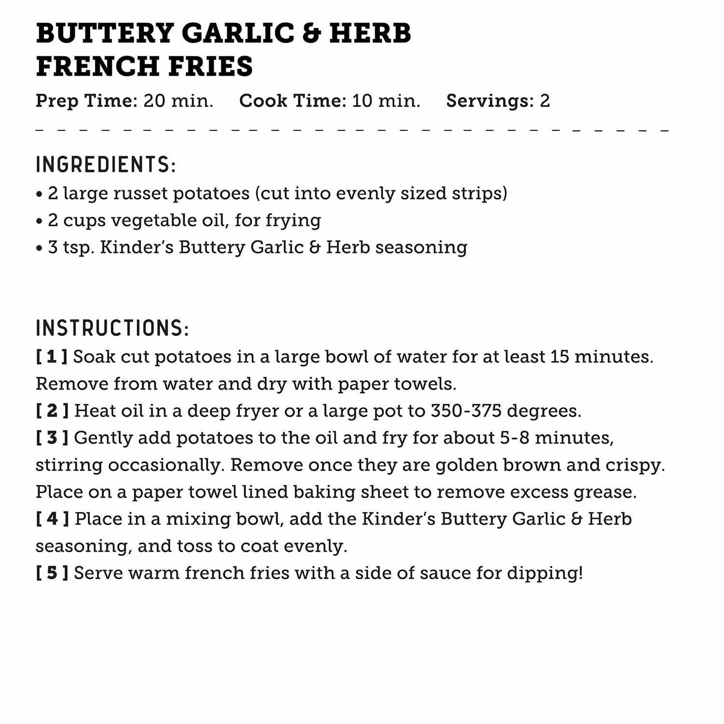 Kinder's Buttery Garlic & Herb Seasoning, 8 Ounce