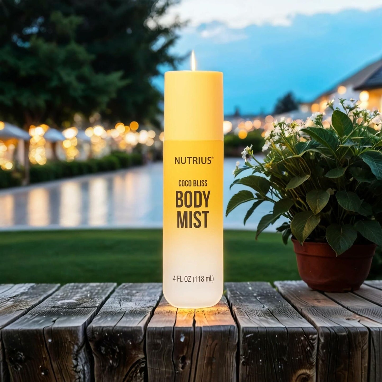 Nutrius Body Mist - Coco Bliss, 4 FL OZ - Invigorating and Natural Daily Fragrance