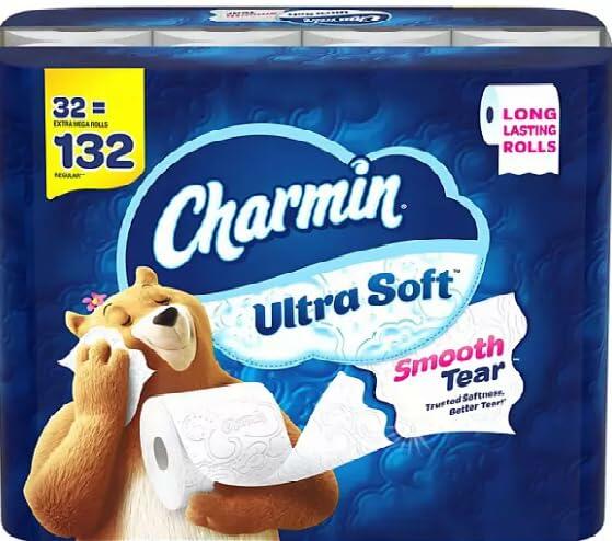 Charmin Ultra Soft 2-Ply Toilet Paper 32 rolls, 231 sheets/roll
