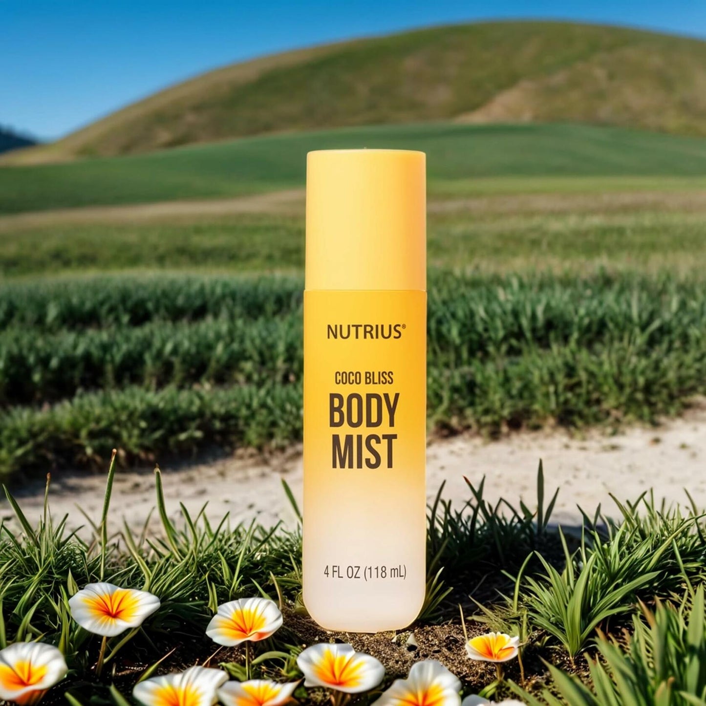 Nutrius Body Mist - Coco Bliss, 4 FL OZ - Invigorating and Natural Daily Fragrance