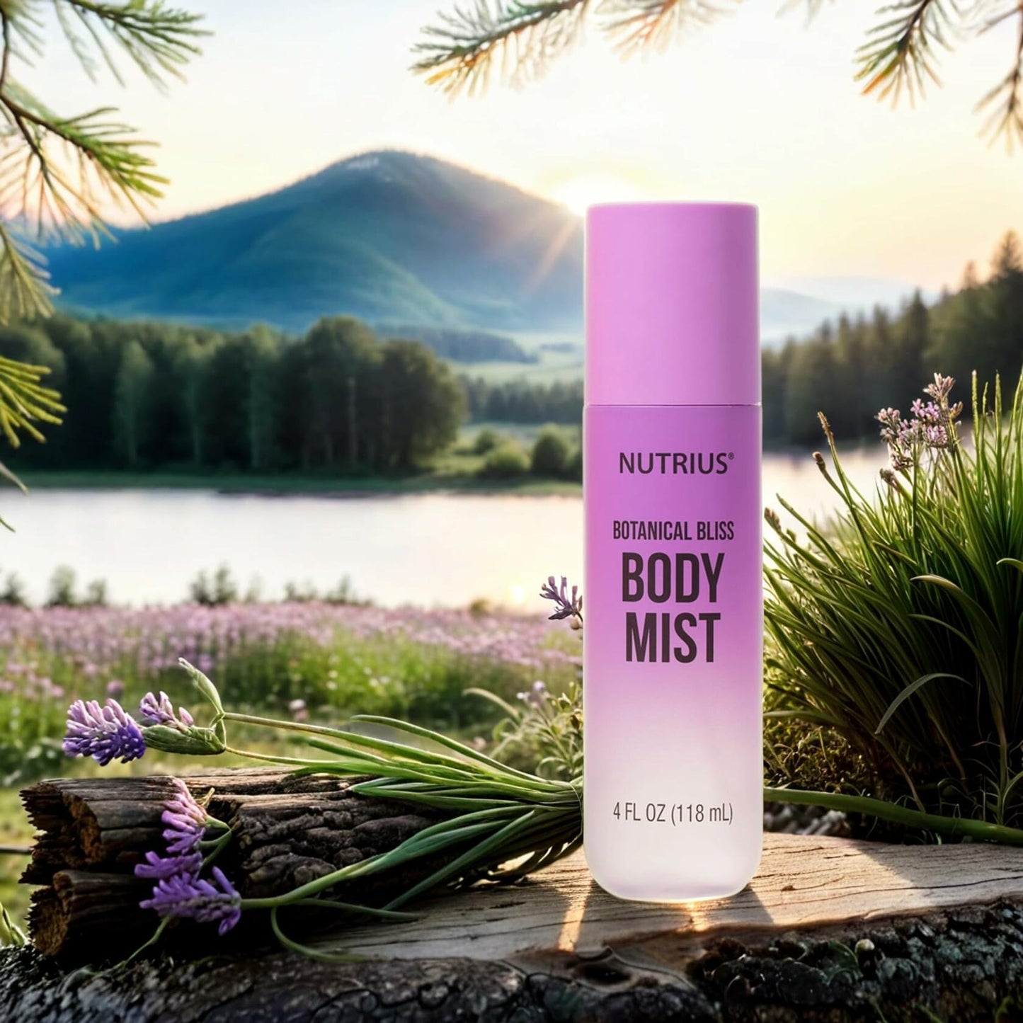 Nutrius Body Mist - Botanical Bliss, 4 FL OZ - Invigorating and Natural Daily Fragrance