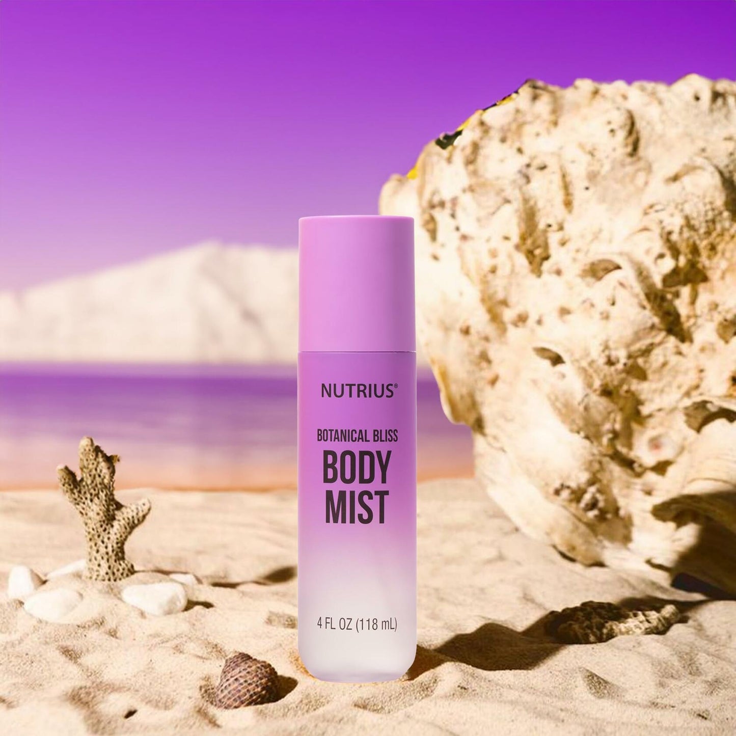 Nutrius Body Mist - Botanical Bliss, 4 FL OZ - Invigorating and Natural Daily Fragrance