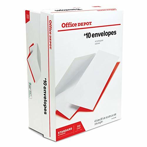 Office Depot All-Purpose Envelopes, #10 (4 1/8in. x 9 1/2in.), White, Box Of 500, 12010