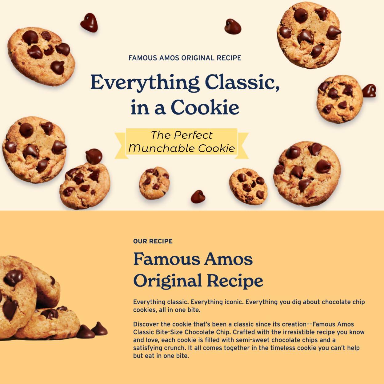 PRIME GRADE Famous Amos Chocolate Chip Cookies, 42ct of 2oz Bags, Bundle Vaule Box