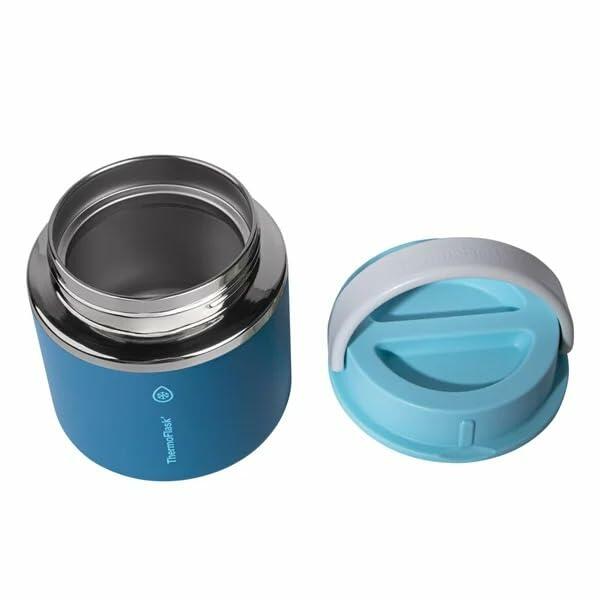 Thermoflask 20 oz Insulated Food Jar, 2-Pack, Pink and Blue, Hot 12 Hours Cold 24 Hours (Pink and Blue)