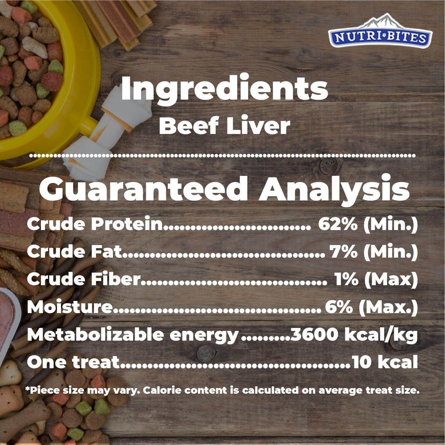 Nutri Bites Freeze Dried Beef Liver Dog Food 2-Pack: 28 oz Total Weight - Single Ingredient: Beef Liver - Protein & Grain-Free Supplement - Use as Kibble Topper or Dog Treats for Dogs - Made in Canada