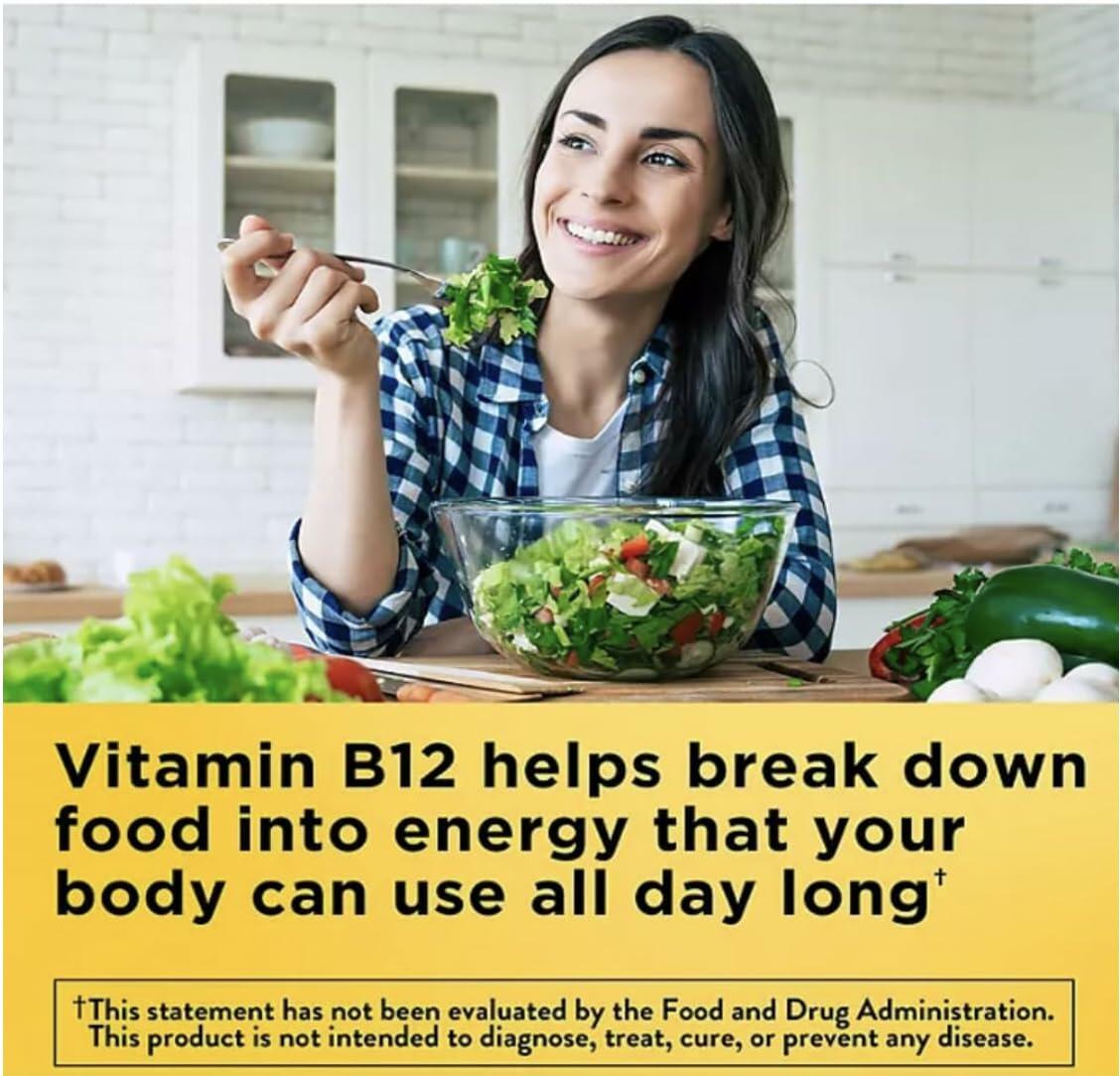 Nature Made Vitamin B12 1000 mcg., 400 Softgels, Vitamin B for Women & B Vitamins for Men, 400 Softgels, 400 Day Supply,