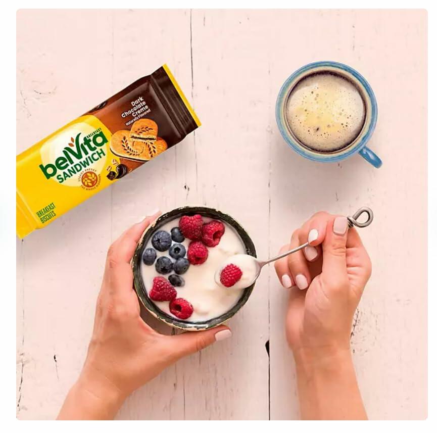 Whizzotech belVita Dark Chocolate Creme Breakfast Biscuits (25 pk.), 1 Count (Pack of 1)