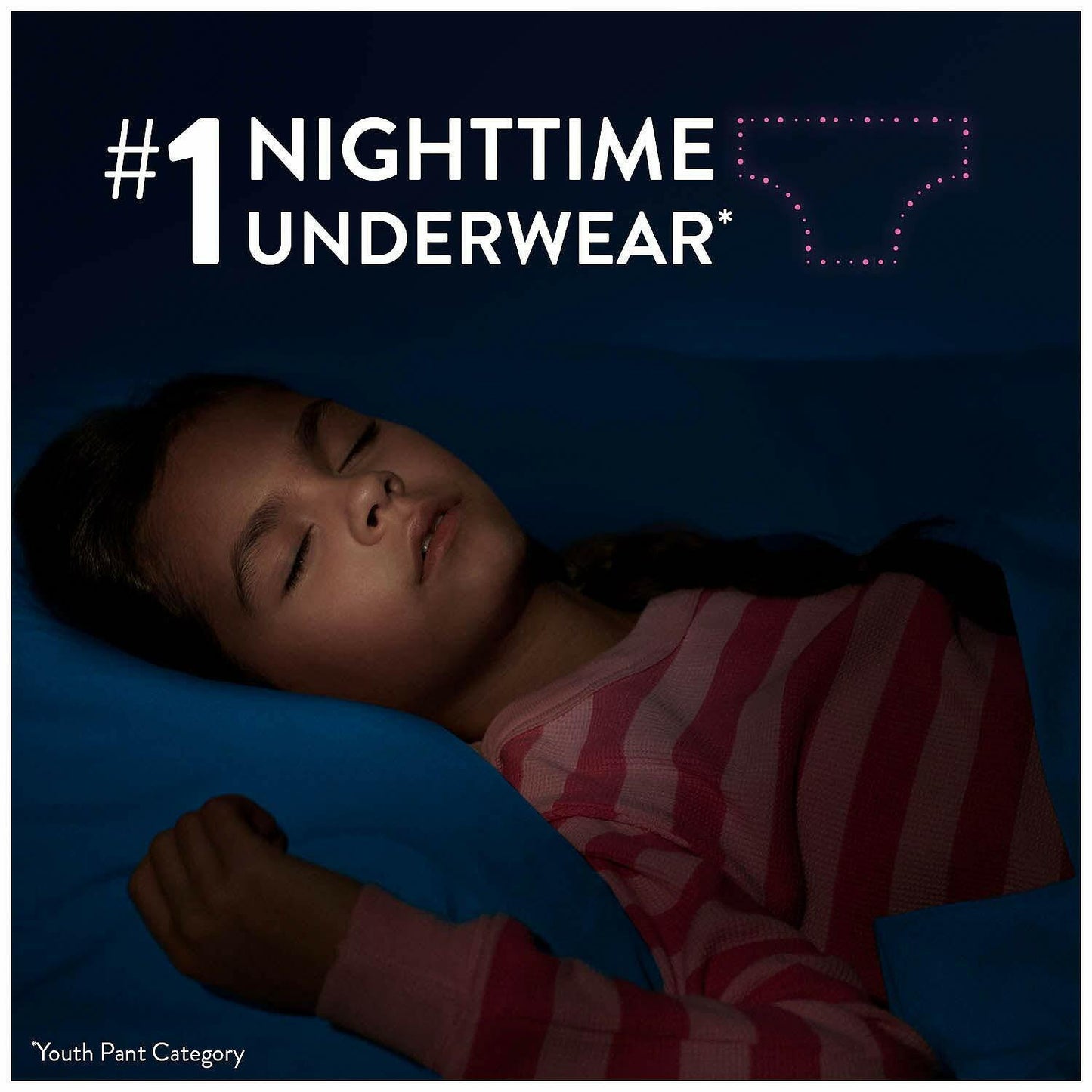 Goodnites Bedtime Pants for Girls, Small/Medium, 74 Count