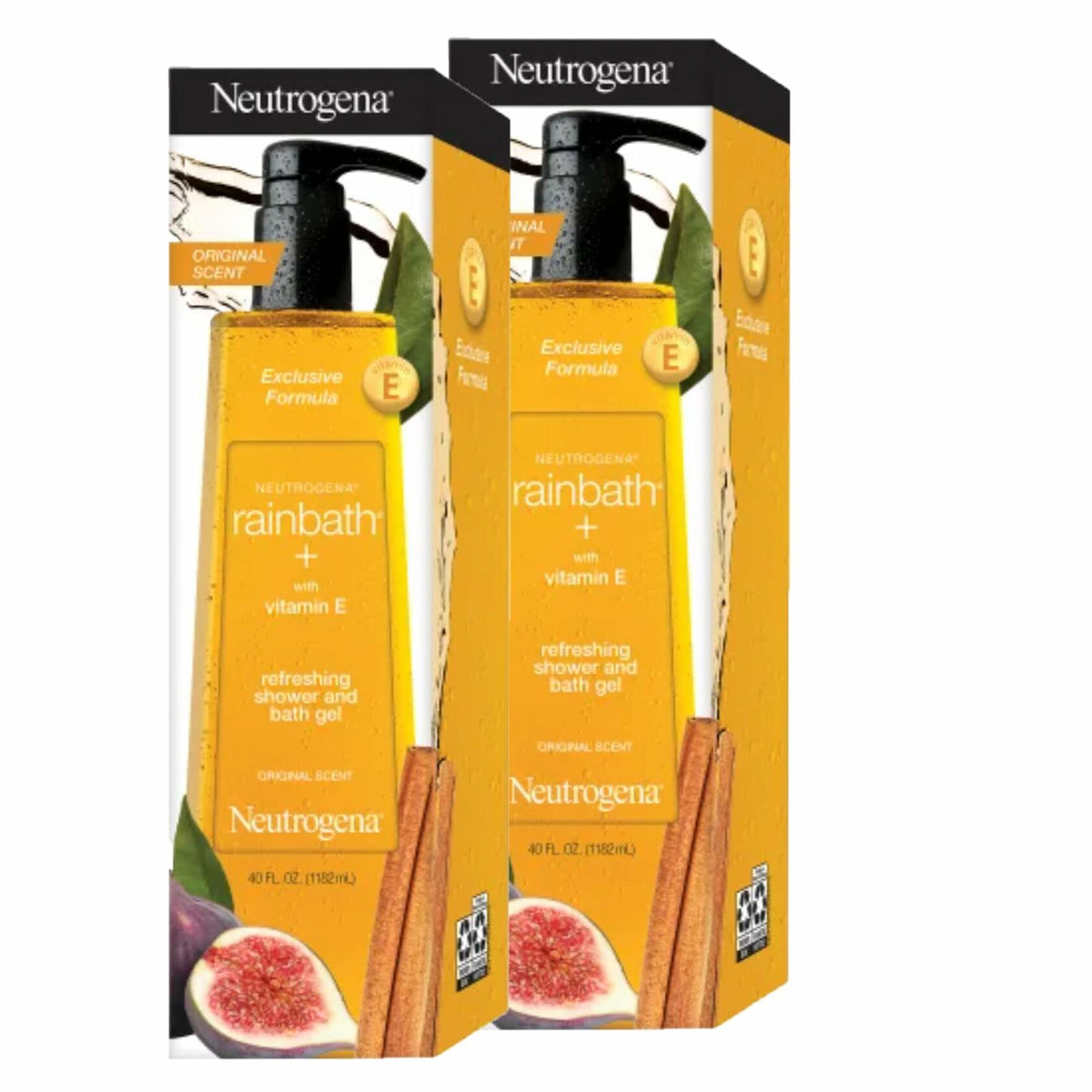Neutrogena Rainbath Refreshing Shower and Bath Gel 40 Oz Bottle, Pack of 2