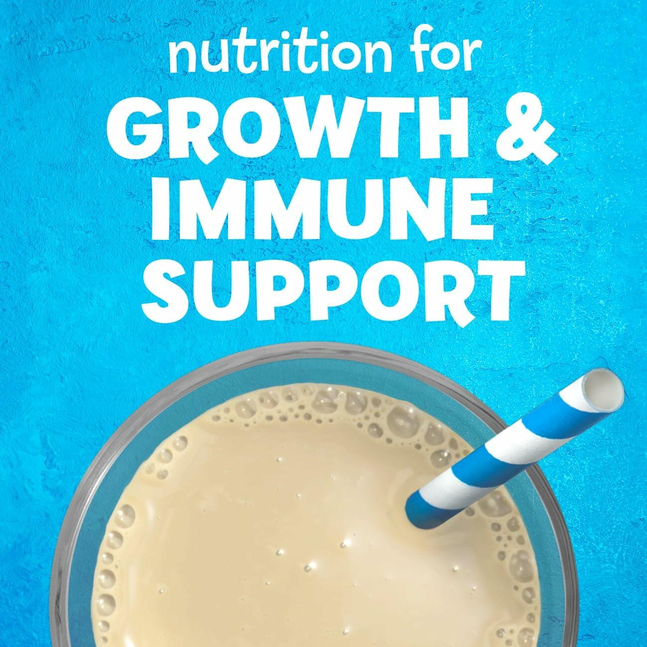 PediaSure Grow & Gain with Immune Support, 27 Minerals & Vitamins for Kids, 7g Protein, Non-GMO, Gluten-Free, Vanilla, 8-fl-oz Bottle, Pack of 6