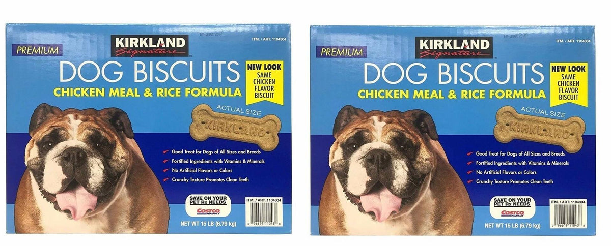 Kirkland Signature Premium Dog Biscuits Chicken Meal & Rice Formula 30 LB