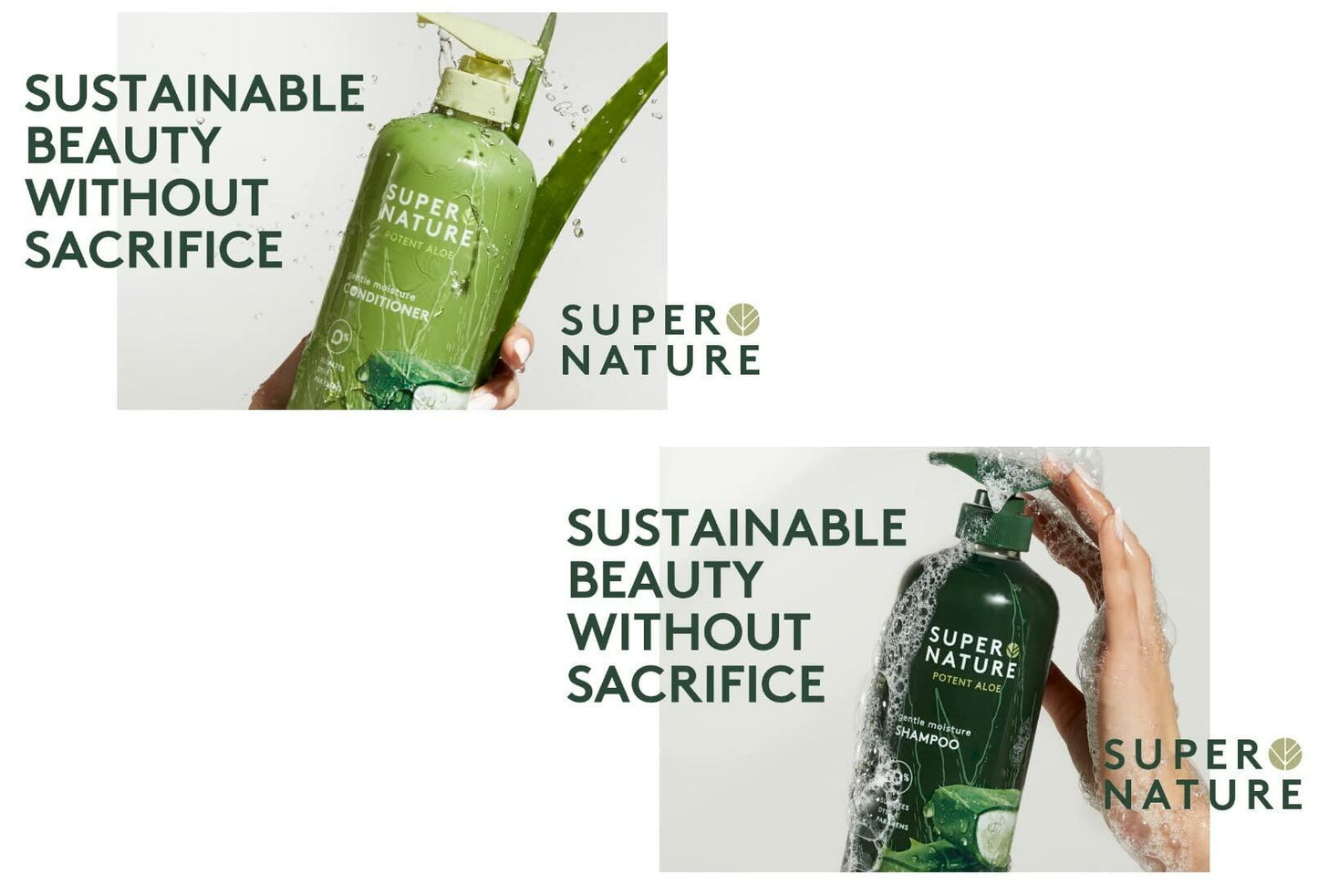 Super Nature Potent Aloe Gentle Moisture Shampoo 30 Fluid Ounce