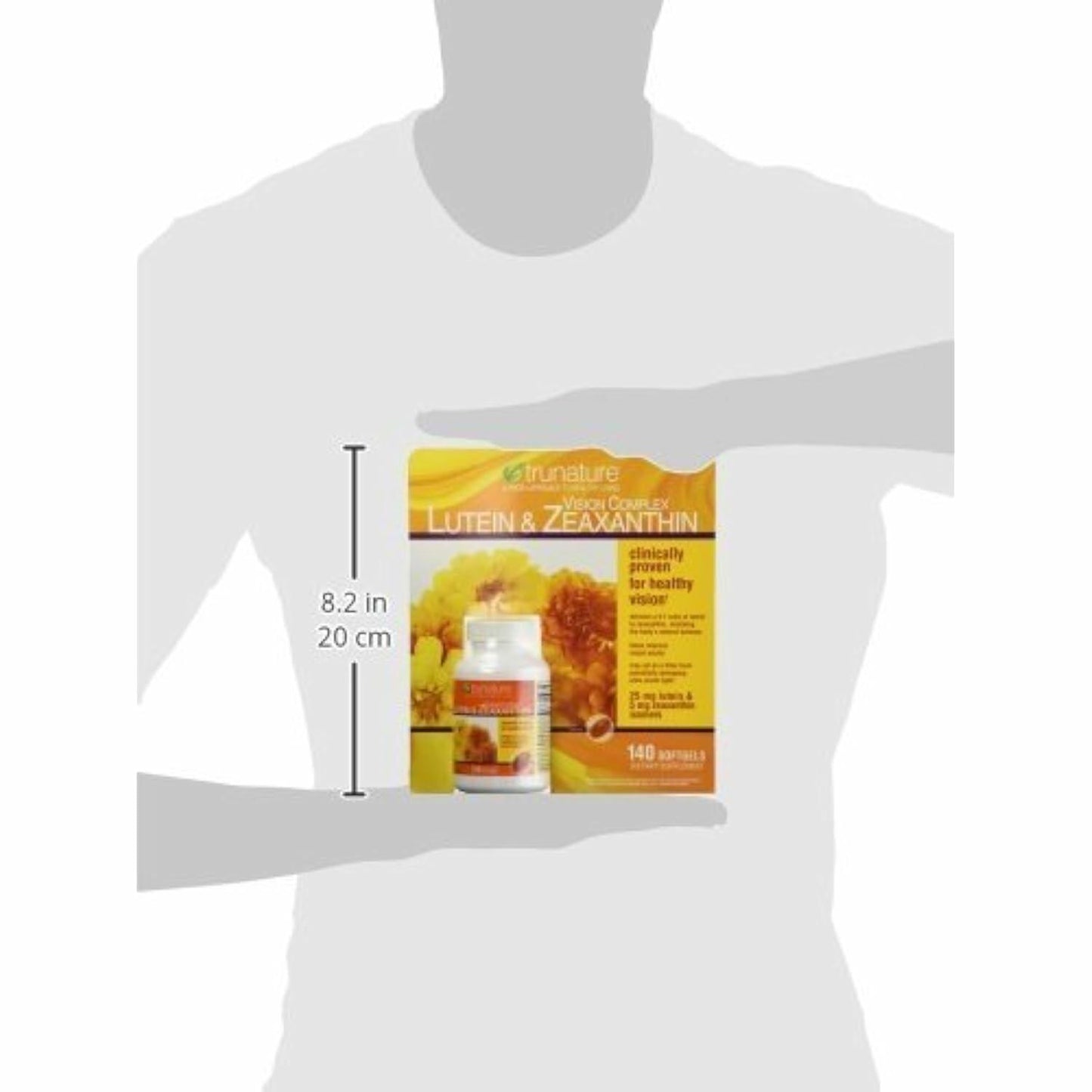 TruNature Vision Complex with Lutein & Zeaxanthin - Great Value Pack of 2 (Total 280Ct Softgel Type) x#vswa