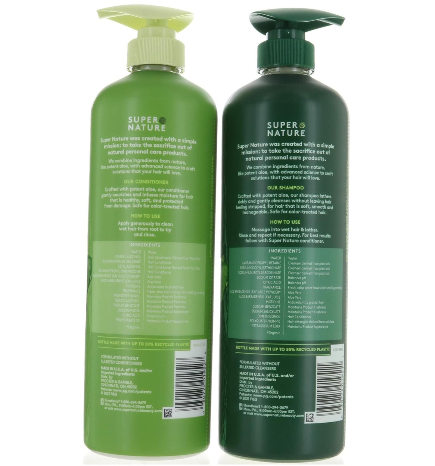 Super Nature Potent Aloe Gentle Moisture Shampoo 30 Fluid Ounce