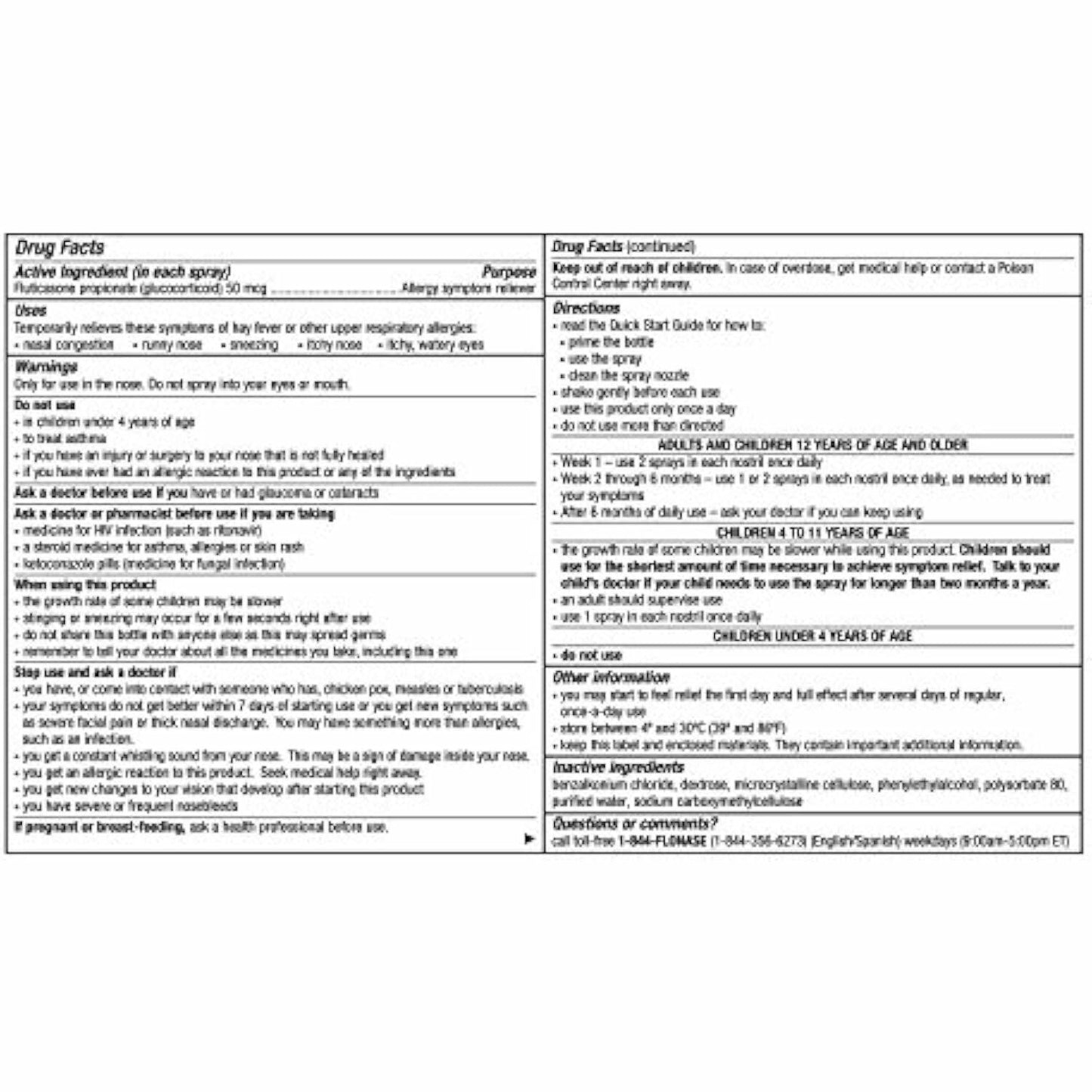 Flonase Allergy Relief Nasal Spray - 120 Metered Sprays - (Pack of 3) - Total 360 Sprays