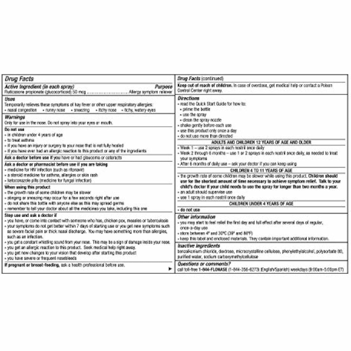 Flonase Allergy Relief Nasal Spray - 120 Metered Sprays - (Pack of 3) - Total 360 Sprays