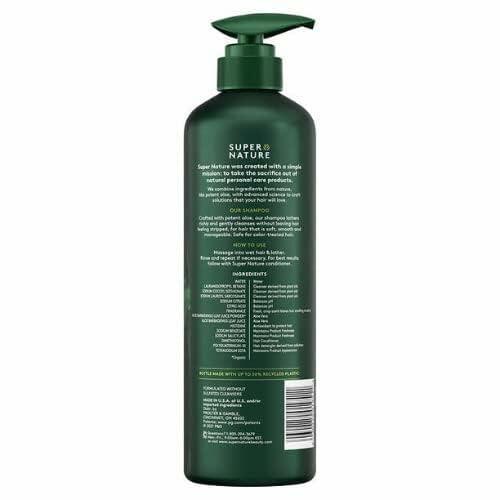 Super Nature Potent Aloe Gentle Moisture Shampoo, 30 Fluid Ounce, 2.23 pounds, 1 Count
