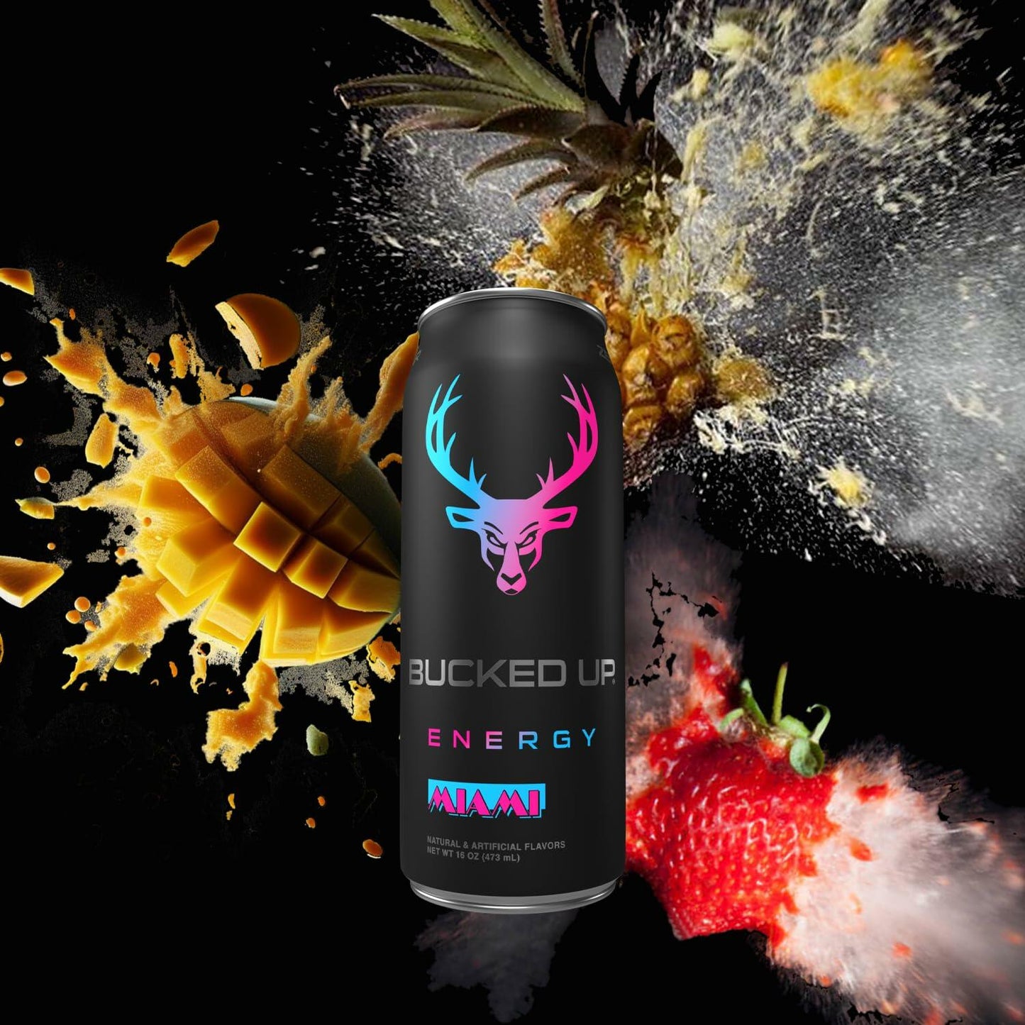 Bucked Up Energy Drink 300mg (Miami) (12 CT)