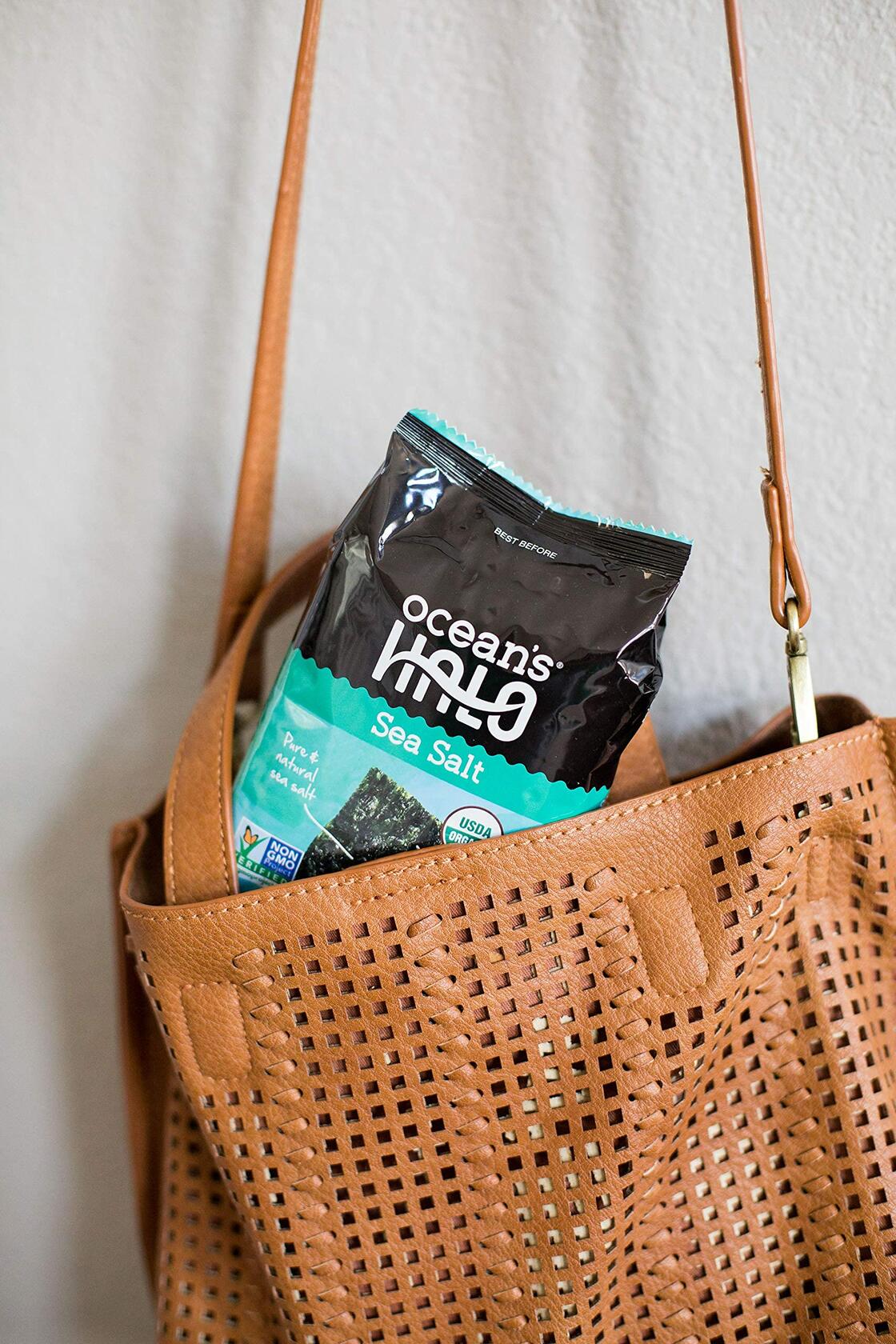 Ocean's Halo 4 Pack Sea Salt Seaweed Snacks, .56 oz, 3 Pack