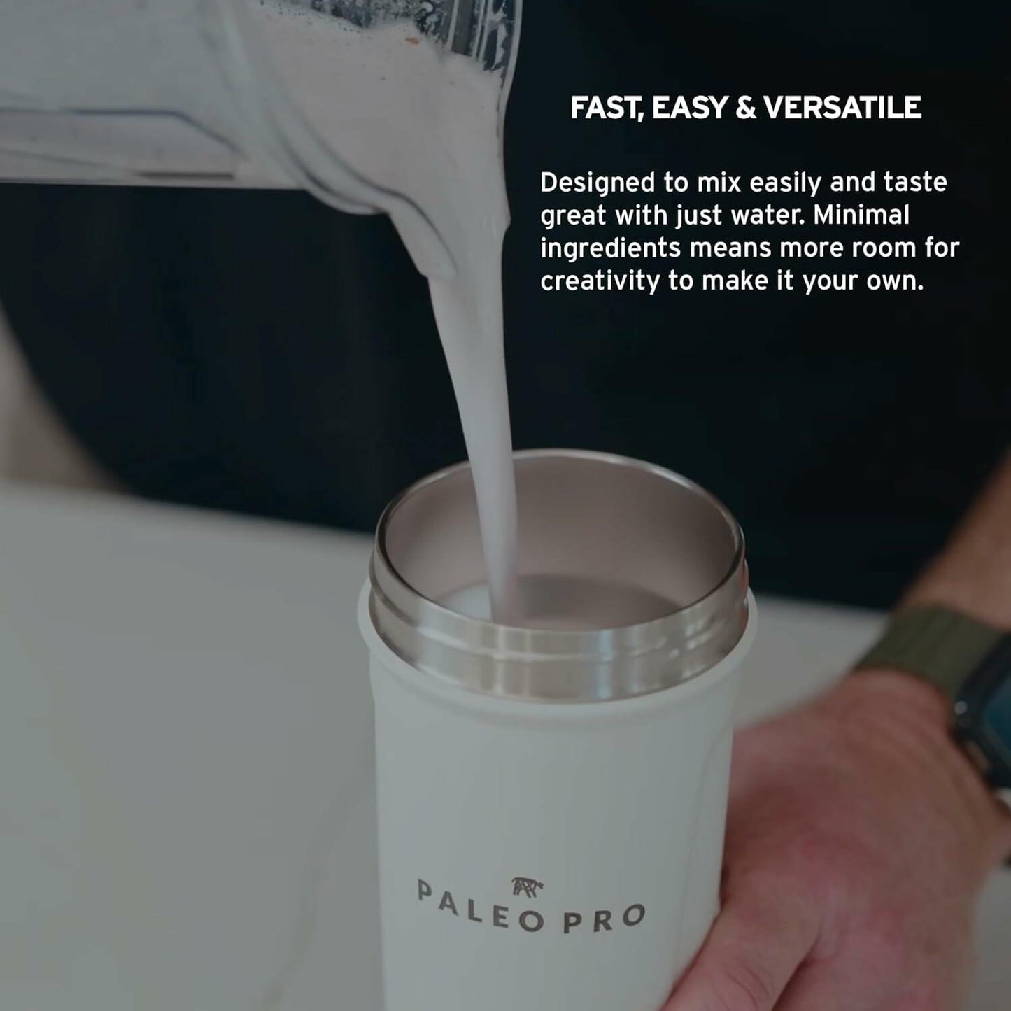 PaleoPro Protein Powder Grass-Fed, Pastured, Cage-Free Protein | Gluten & Dairy Free. No Sugar, Soy, Grains or Net Carbs | Paleo & Keto Friendly - 15 Servings (16 oz, Plain)