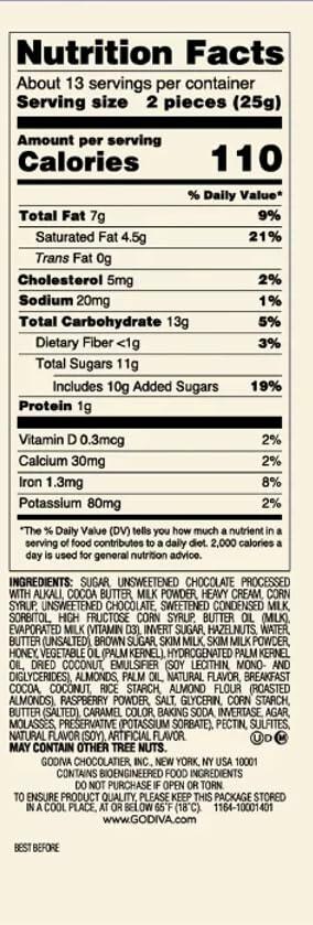 Godiva Belgium Goldmark Assorted Chocolate 10.9 OZ