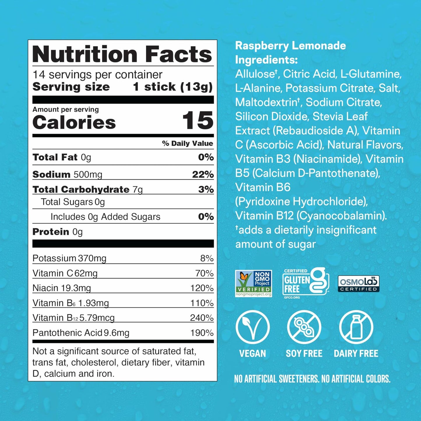 Liquid I.V.® Hydration Multiplier® Sugar-Free - Raspberry Lemonade | Electrolyte Powder Drink Mix | 3 Pack (42 Servings)