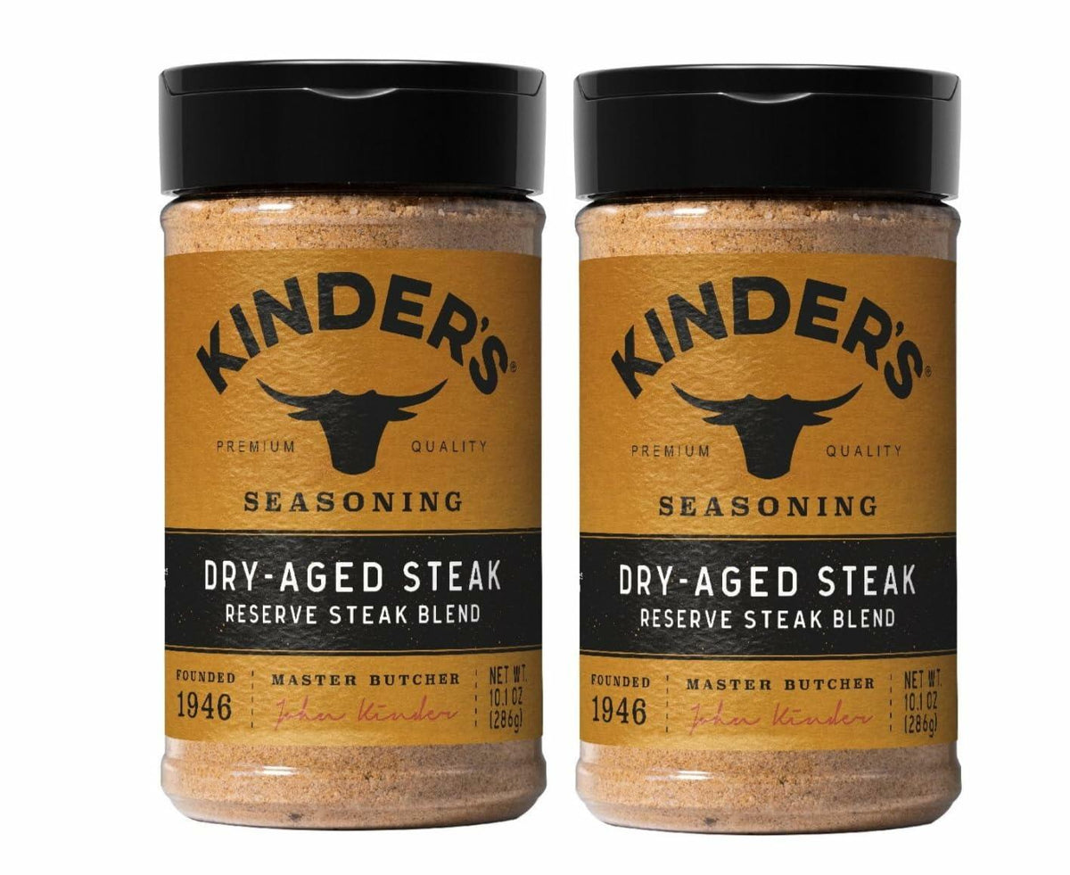 Dry-Aged Steak Seasoning, 10.1 oz, kinders, 2ct