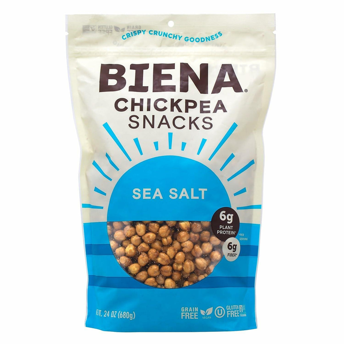 Biena Sea Salt Chickpea Snacks, 24 oz. (220-02007)