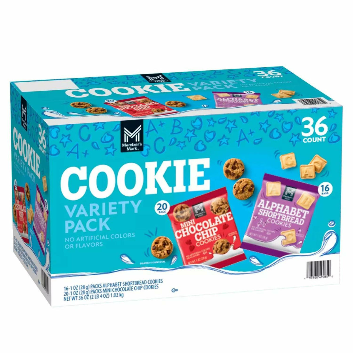 Member's Mark Mini Cookies Variety Pack, 1 Ounce (Pack of 36)