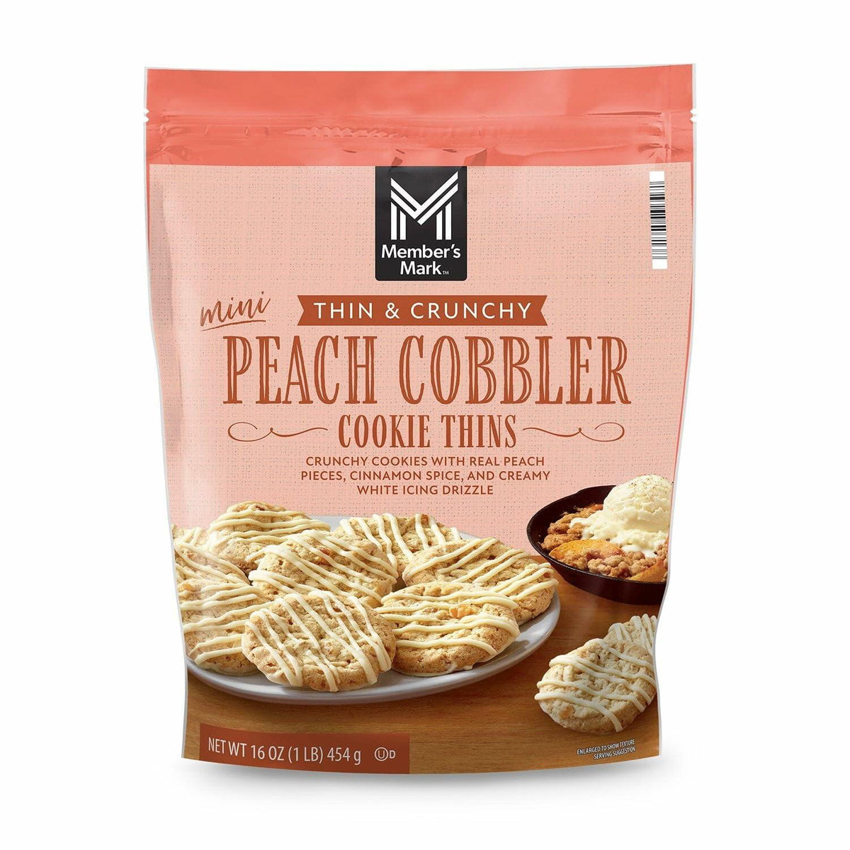 Member's Mark Peach Cobbler Cookie Thins, 16 Ounce