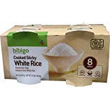 Bibigo Restaurant-Style Cooked Sticky White Rice, 8 - 7.4-ounce Bowls - PACK OF 2