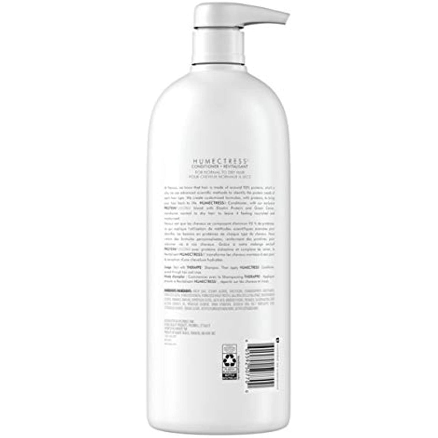 Nexxus Humectress Moisturizing Conditioner for Dry Hair Ultimate Moisture Silicone-Free, Moisturizing ProteinFusion with Elastin Protein and Green Caviar 44 oz