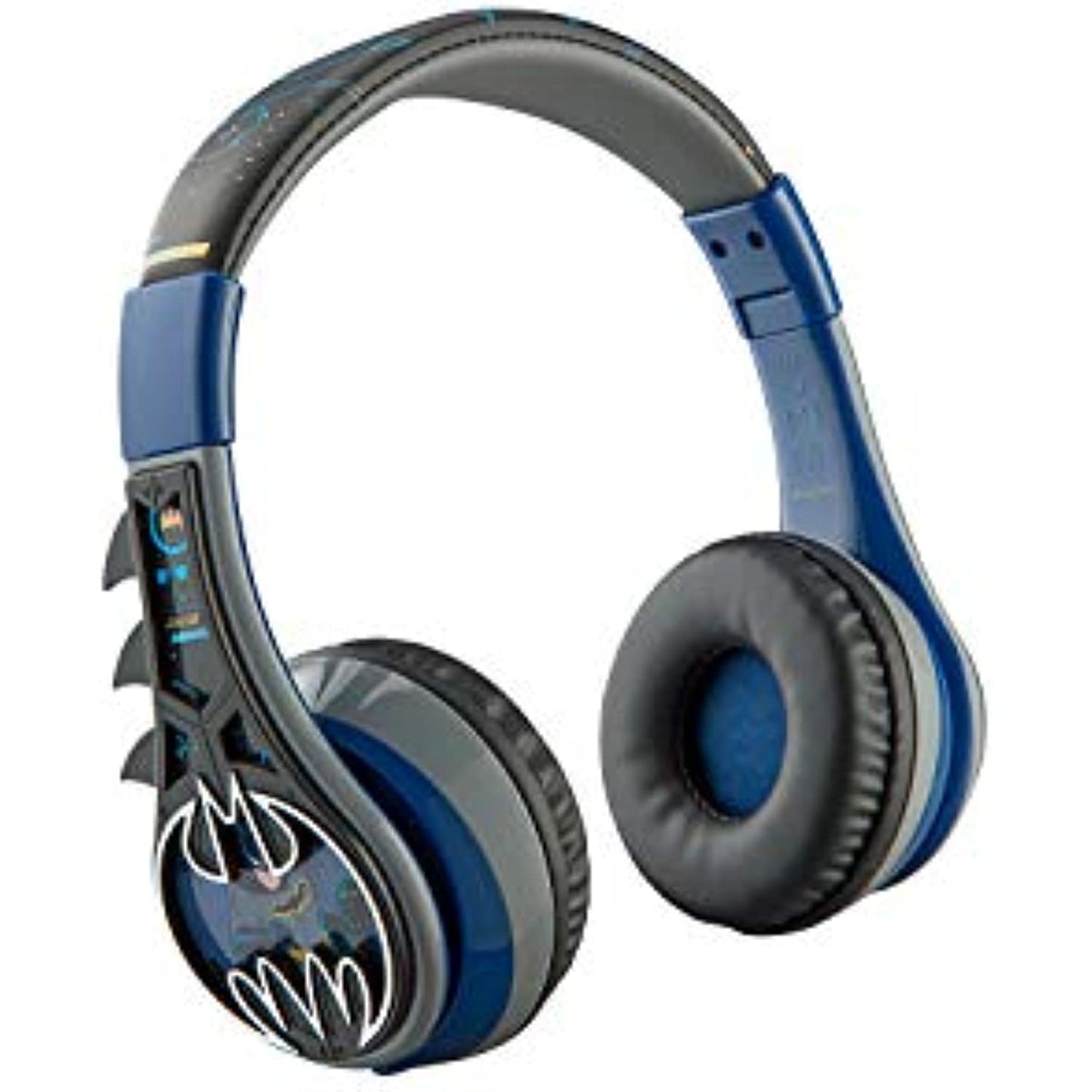 eKids Batman Bluetooth Headphones for Kids, Wireless Headphones with Microphone for Video Call or Zoom Meeting, for Fans of Batman Merchandise and Gifts