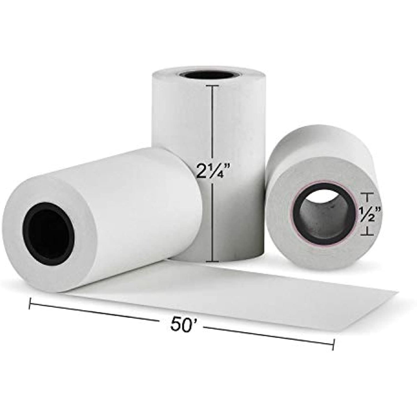 Thermal Paper Rolls 2-1/4 X 50 Verifone Vx520 Ingenico ICT220 ICT250 FD400