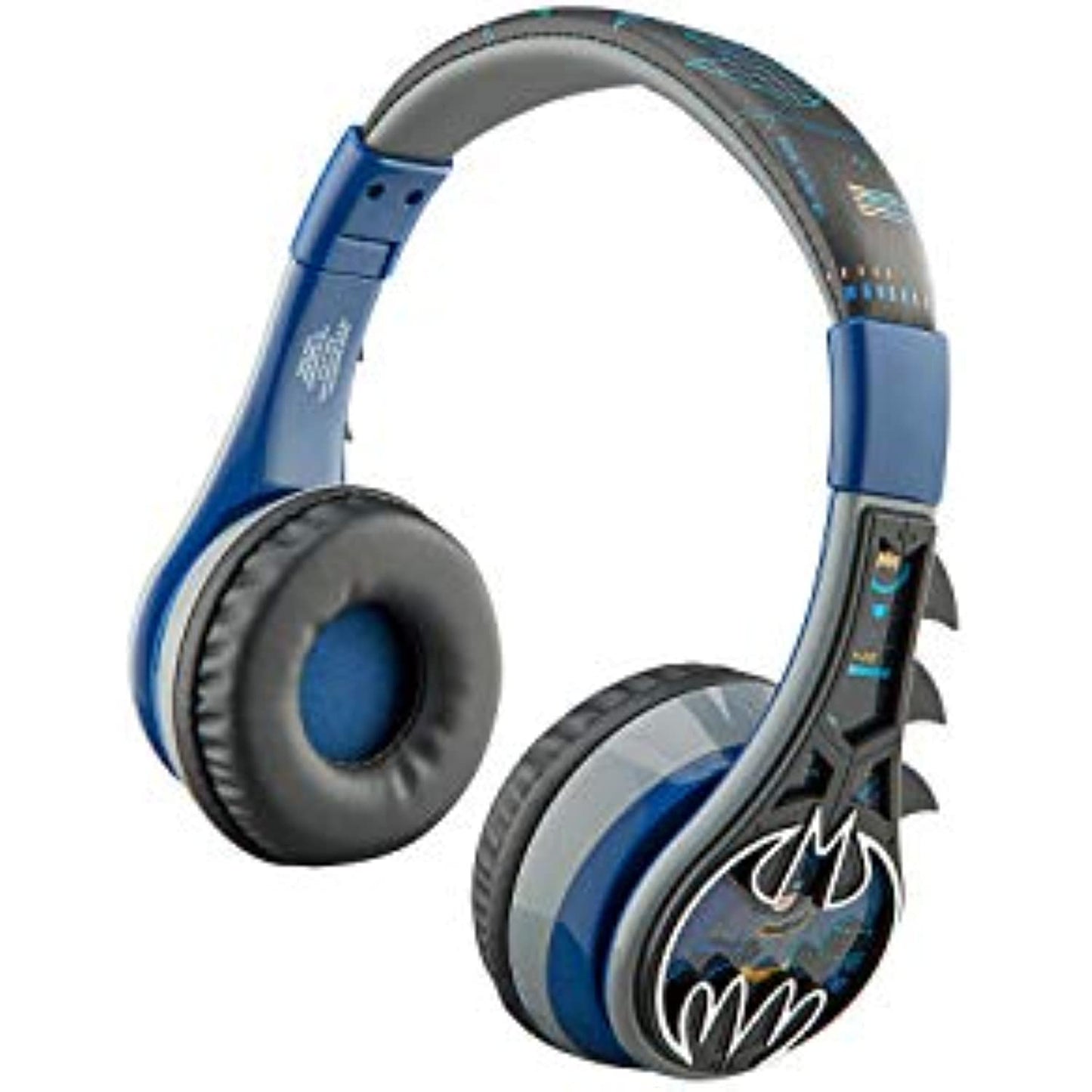 eKids Batman Bluetooth Headphones for Kids, Wireless Headphones with Microphone for Video Call or Zoom Meeting, for Fans of Batman Merchandise and Gifts