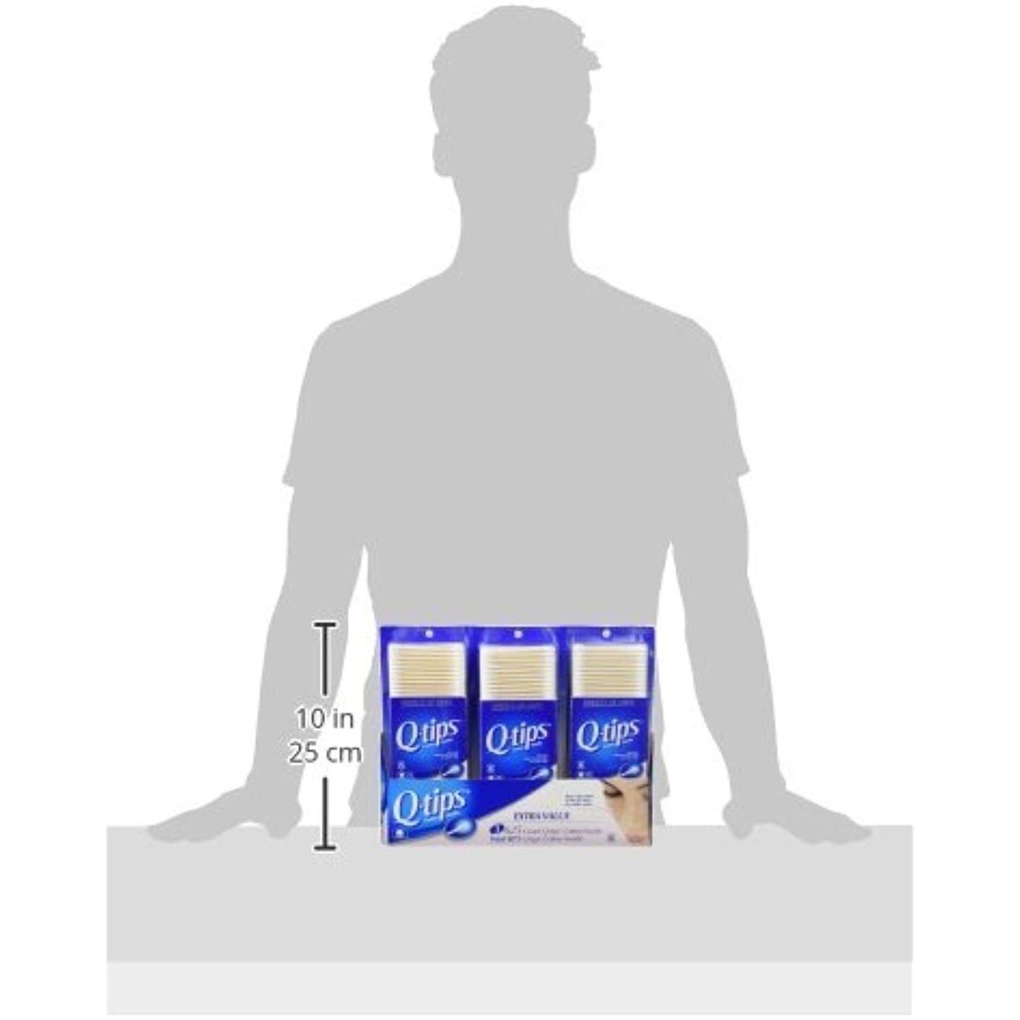 Q-tips Cotton Swabs 3 Packs of 625 Count