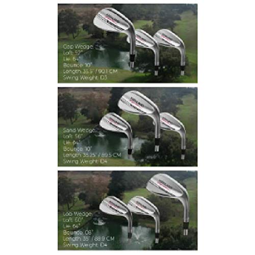 Kirkland Signature Unisex's Kirkland 3 Piece Golf Wedge Set Right Handed Sports Clubs, 116.33 x 23.62 x 7.37 cm