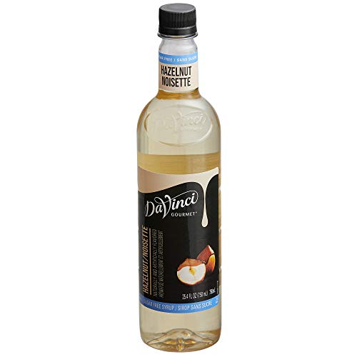 DaVinci Gourmet Sugar Free Hazelnut Syrup, 750 mL Plastic Bottle