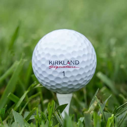 Kirkland Signature Three-Piece Urethane Cover Golf Ball v2.0 Performance + Total of 24 Balls, White