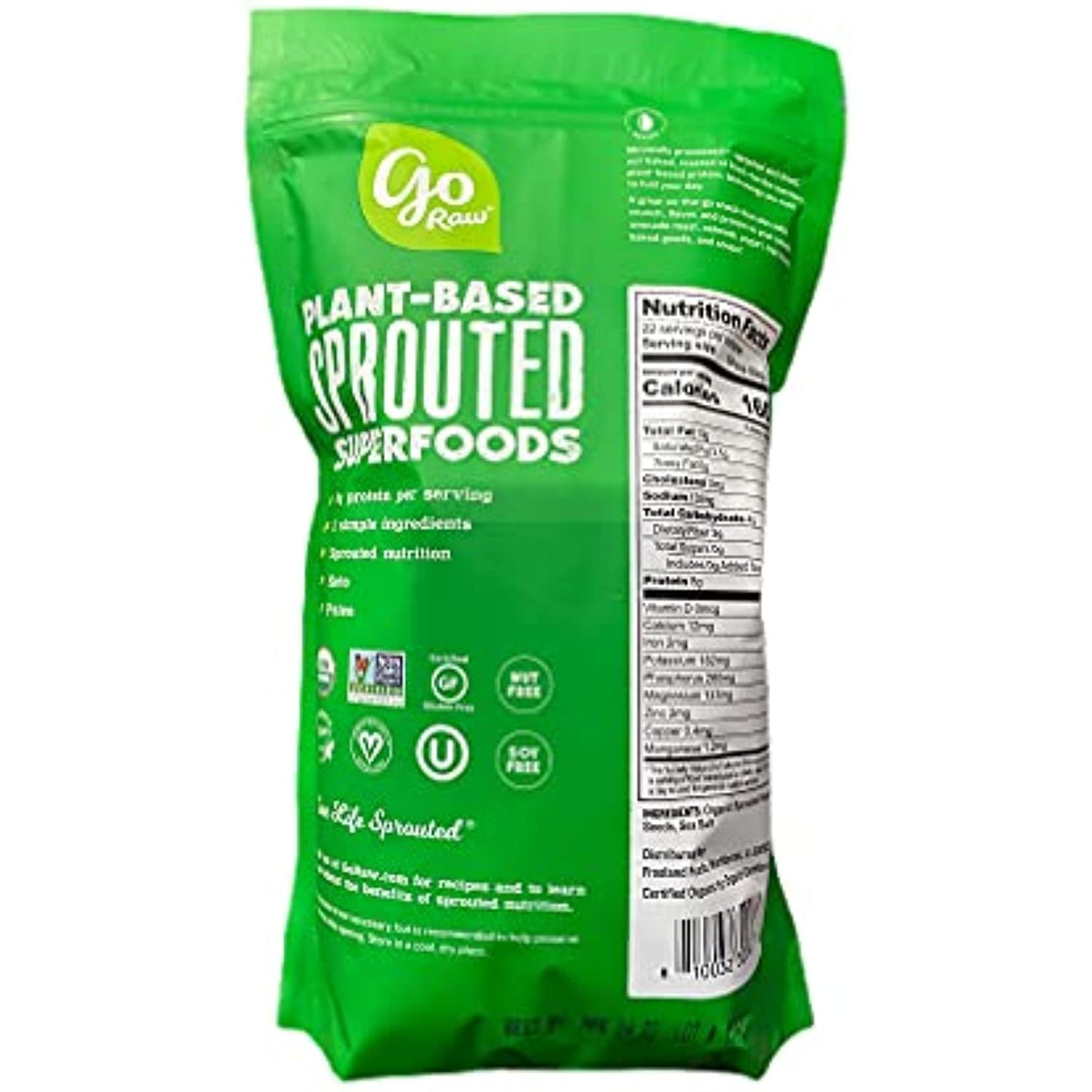 Pumpkin Seeds with Sea Salt, Sprouted & Organic, 22 oz. Bag | Keto | Vegan | Gluten Free Snacks | Superfood
