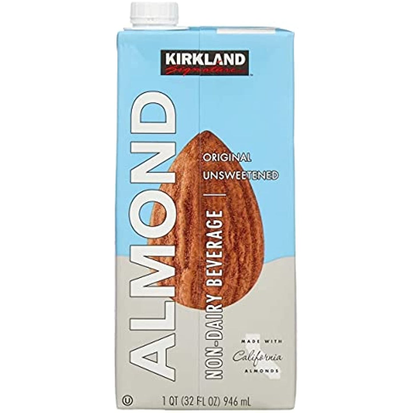 Kirkland Signature Almond Milk, 32 Fluid Ounce (12 Count)