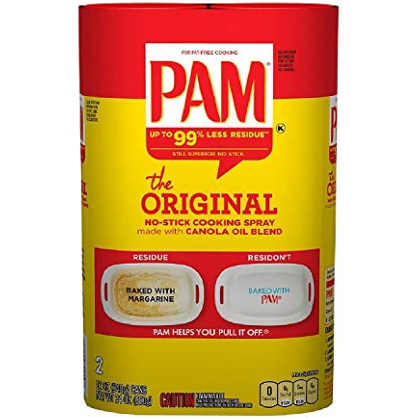 Pam Original No-Stick Cooking Spray, 12 oz., Can, 2 ct.